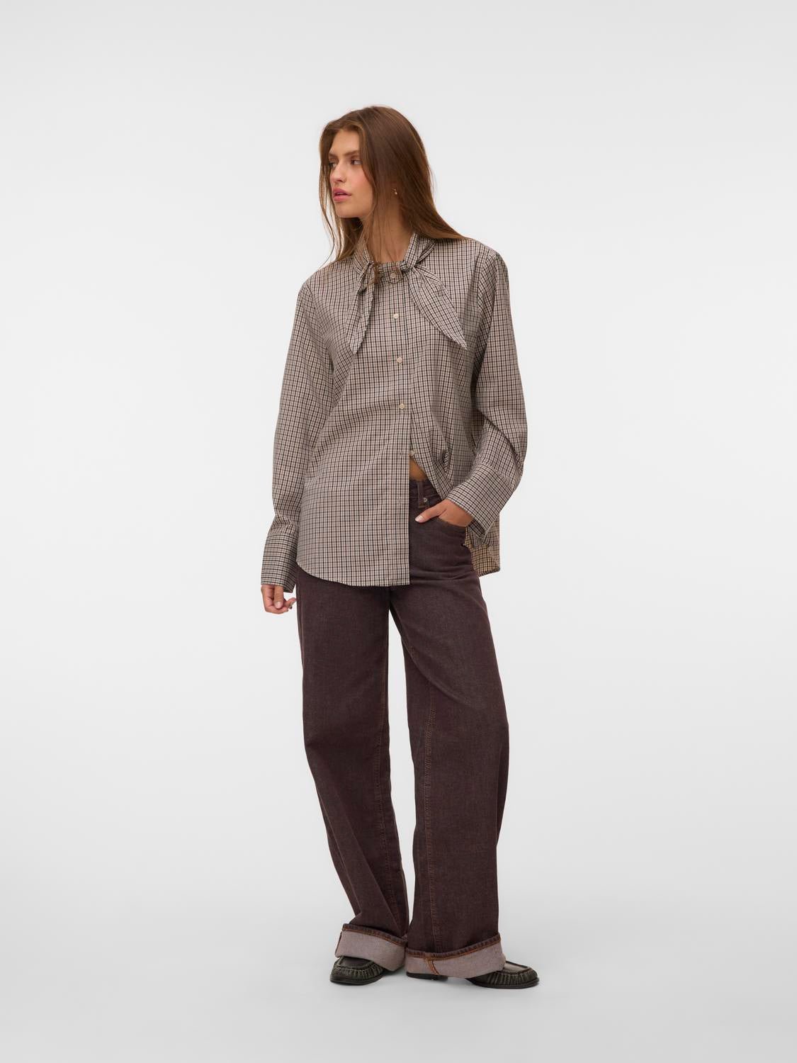 VMSYNNE Shirt - Oatmeal - VERO MODA & VILA Bergvik